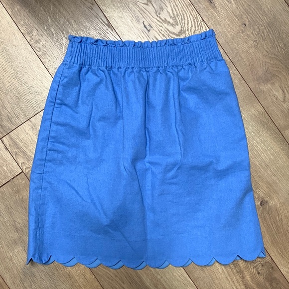 J. Crew Dresses & Skirts - J.Crew Scalloped Linen Skirt